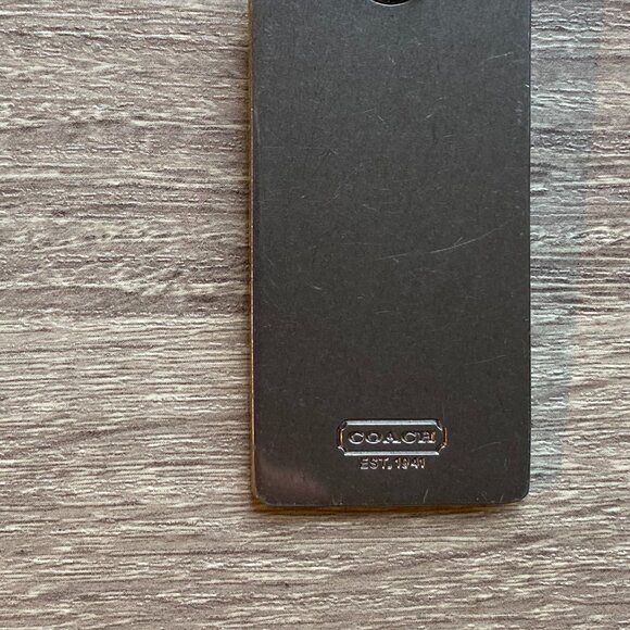 Coach Large Metal Hang Tag Bag Charm Replacement - Picture 3 of 6